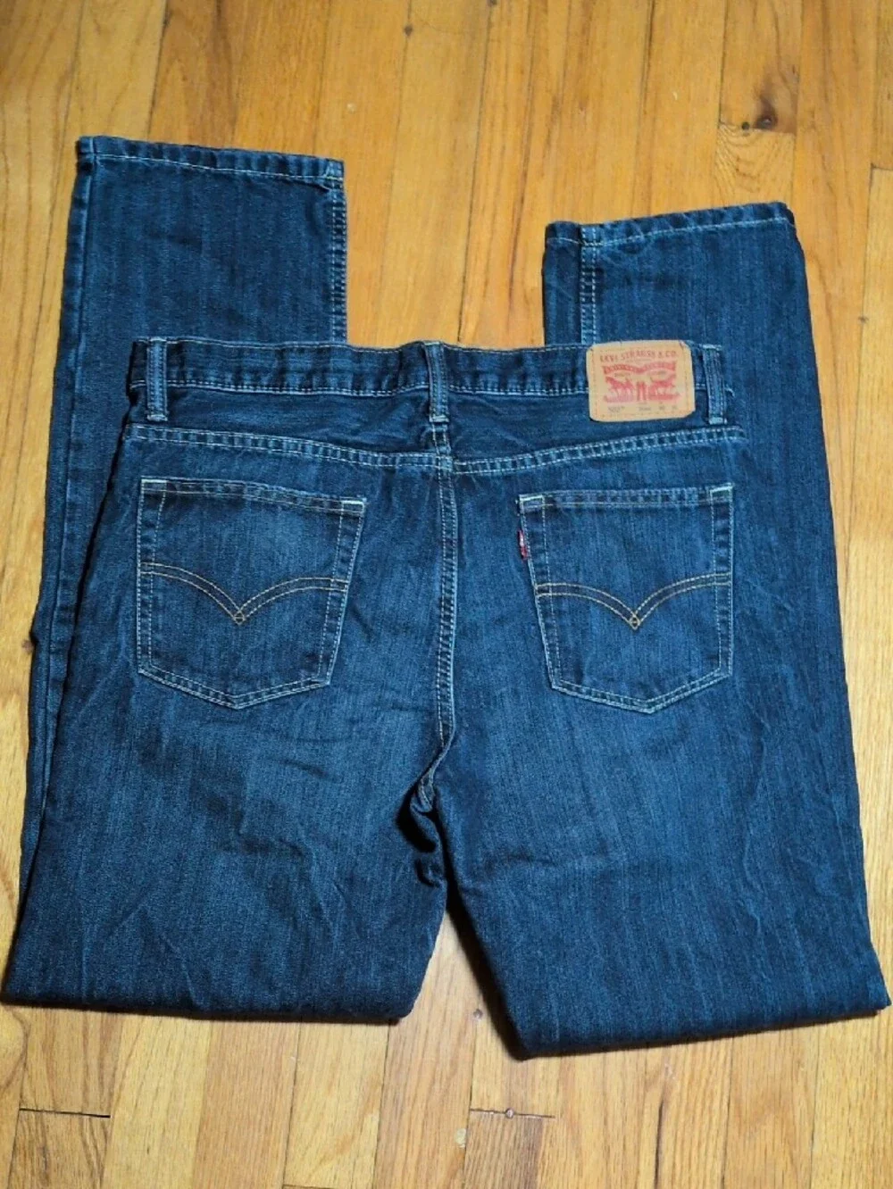 Levi's men's 502 regular taper Indigo Blue Straight Jeans 30x30
